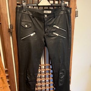 Anine Bing leather Moto pant.